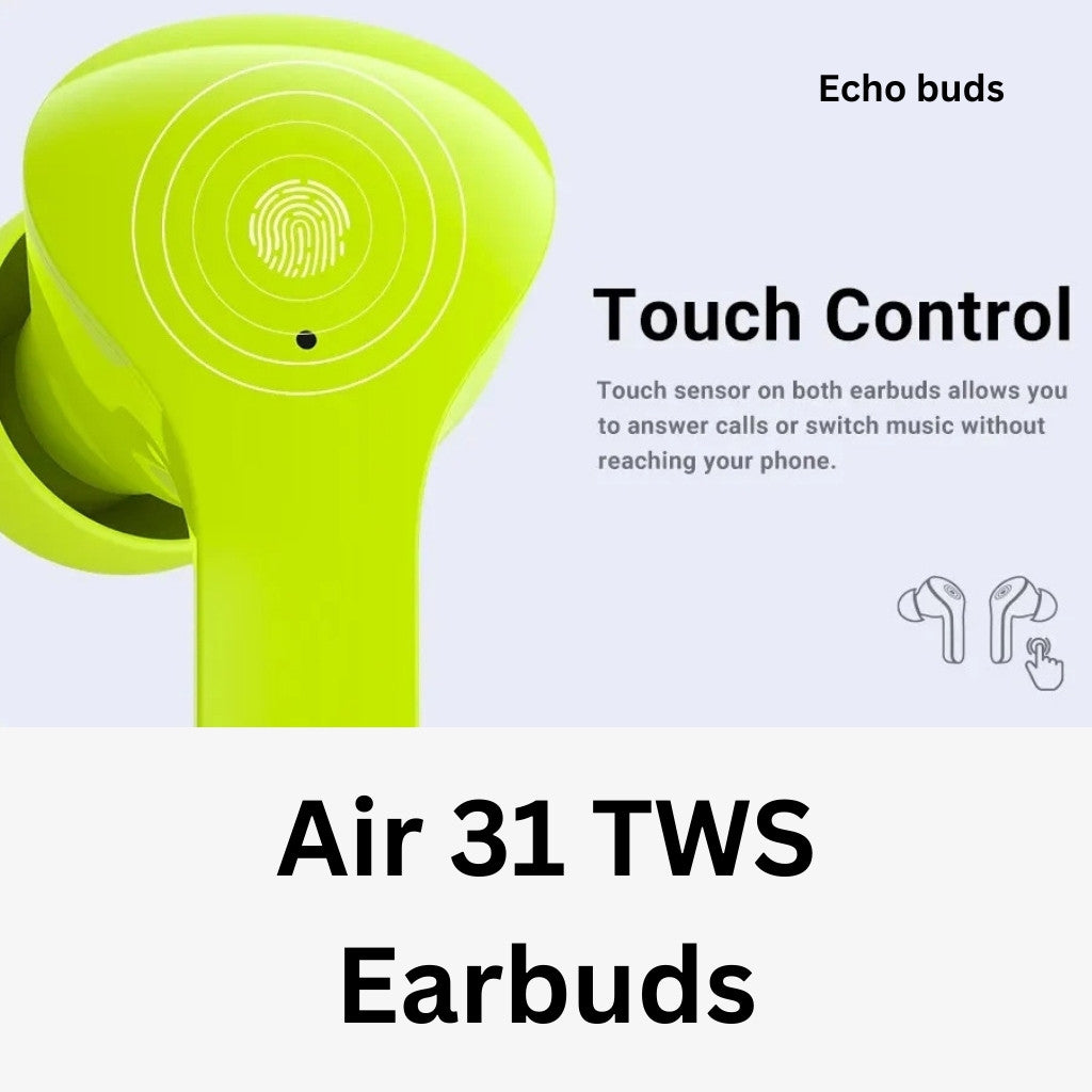 Air 31 TWS Transparent Wireless Earbuds – Green Edition