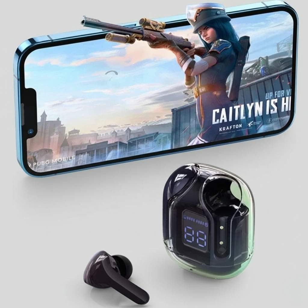 Air 31 TWS Transparent Wireless Earbuds – Black Edition