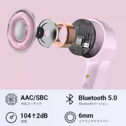 Air 31 TWS Transparent Earbuds Pink