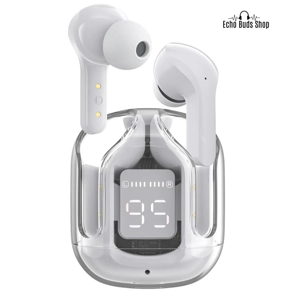 Air 31 TWS Transparent Wireless Earbuds – White Edition